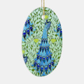 アールヌーボーピーコックス セラミックオーナメント (右)