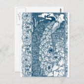 アールヌーボーピーコックス ポストカード (正面/裏面)