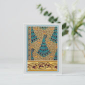 アールヌーボーピーコックス ポストカード (スタンド正面)