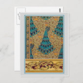 アールヌーボーピーコックス ポストカード (正面/裏面)