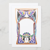 アールヌーボーピーコックデザイン (正面/裏面)