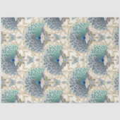 アールヌーボーピーコックバタフライアイボリーデクページ 薄葉紙 (正面)