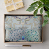 アールヌーボーピーコックバタフライLtブルーデクページ 薄葉紙 (ギフト)