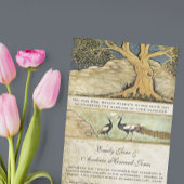 アールヌーボーピーコックバード結婚式招待状3 招待状