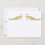 アールヌーボーピーコックパレード応答カード 出欠カード (裏面)