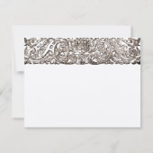 アールヌーボーピーコックパレード応答カード 出欠カード (裏面)