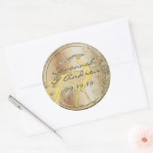 アールヌーボーピーコックパレード ラウンドシール (封筒)