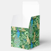 アールヌーボーピーコックプリントコバルトブルー&グリーン フェイバーボックス (オープン)