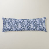 アールヌーボーピーコックプリントネイビー&ホワイト ボディピロー (裏面)