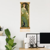 アールヌーボーピーコックヴィンテージデザインソンレルポスター ポスター (ホームオフィス)