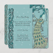 アールヌーボーピーコック招待状 招待状 (正面/裏面)