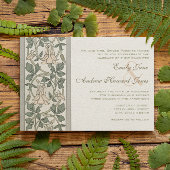 アールヌーボーピーチピンク結婚式招待状 招待状