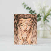 アールヌーボーファインアートエスニックレディ ポストカード (スタンド正面)