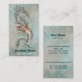 アールヌーボーファンタジー魚 名刺 (正面/裏面)