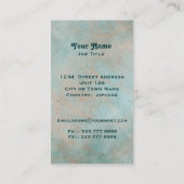 アールヌーボーファンタジー魚 名刺 (裏面)