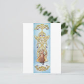 アールヌーボーフェアリー猫 ポストカード (スタンド正面)