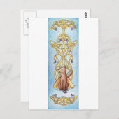 アールヌーボーフェアリー猫 ポストカード (正面/裏面)