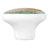 アールヌーボーフェイクレリーフ、 浮き彫りアンティーク帆走海船 セラミックノブ (側面)