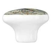 アールヌーボーフェイクレリーフ、 浮き彫り海シータ離れーム セラミックノブ (側面)