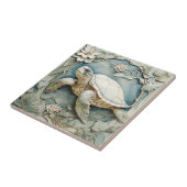 アールヌーボーフェイクレリーフ、 浮き彫り海シータ離れーム タイル (側面)