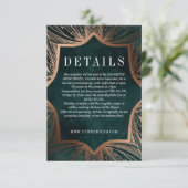 アールヌーボーフェイク銅詳細挿入カード 出欠カード (スタンド正面)