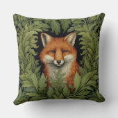 アールヌーボーフォックスの森 クッション (裏面)