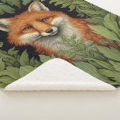 アールヌーボーフォックスの森 シェルパブランケット (3/4)