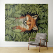 アールヌーボーフォックスの森 タペストリー (インサイチュ(横))