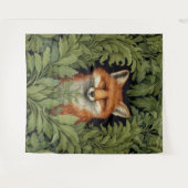 アールヌーボーフォックスの森 タペストリー (正面(横))