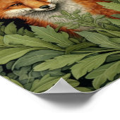 アールヌーボーフォックスの森 ポスター (角)