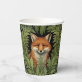 アールヌーボーフォックスの森 紙コップ (裏面)