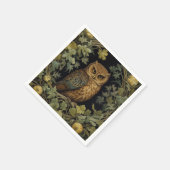 アールヌーボーフクロウ スタンダードカクテルナプキン (角)