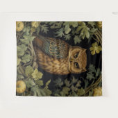 アールヌーボーフクロウ タペストリー (正面(横))