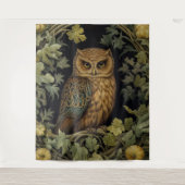 アールヌーボーフクロウ タペストリー (正面)