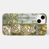 アールヌーボーフラワーアルフォンスミュシャフローラアート Case-Mate iPhoneケース (裏面 (横))
