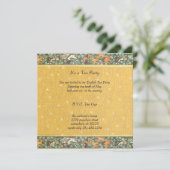 アールヌーボーフラワーボタニカルディナー招待状 招待状 (スタンド正面)