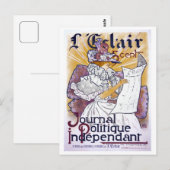 アールヌーボーフランスの政治雑誌 ポストカード (正面/裏面)