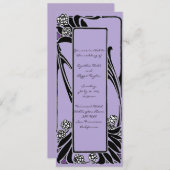 アールヌーボーフランスの様式花壇 招待状 (正面/裏面)