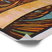 アールヌーボーフランスの駐輪場広告ポスター ポスター (角)