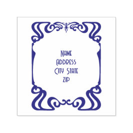 アールヌーボーフレームアドレス セルフインキングスタンプ