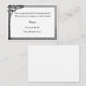 アールヌーボーフレームサンキューカード ノートカード (正面/裏面)