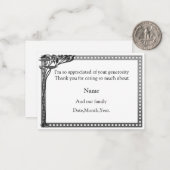 アールヌーボーフレームサンキューカード ノートカード (正面/裏面インサイチュ)