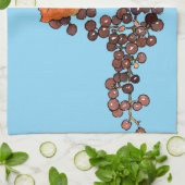 アールヌーボーフロストブドウ キッチンタオル (折り畳み)