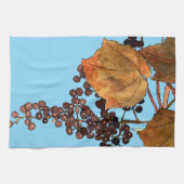 アールヌーボーフロストブドウ キッチンタオル (横)