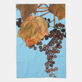 アールヌーボーフロストブドウ キッチンタオル (縦)
