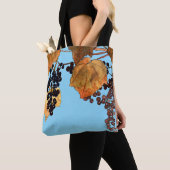 アールヌーボーフロストブドウ トートバッグ (クローズアップ)