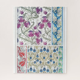 アールヌーボーフローラアザミの花織物 ジグソーパズル