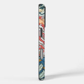 アールヌーボーフローライエローレッドアクアパターン Case-Mate iPhoneケース (裏面 / 右)