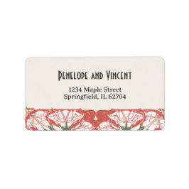 アールヌーボーフローラエレガンス結婚2 ラベル