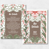 アールヌーボーフローラエレガンス2結婚の詳細 エンクロージャーカード